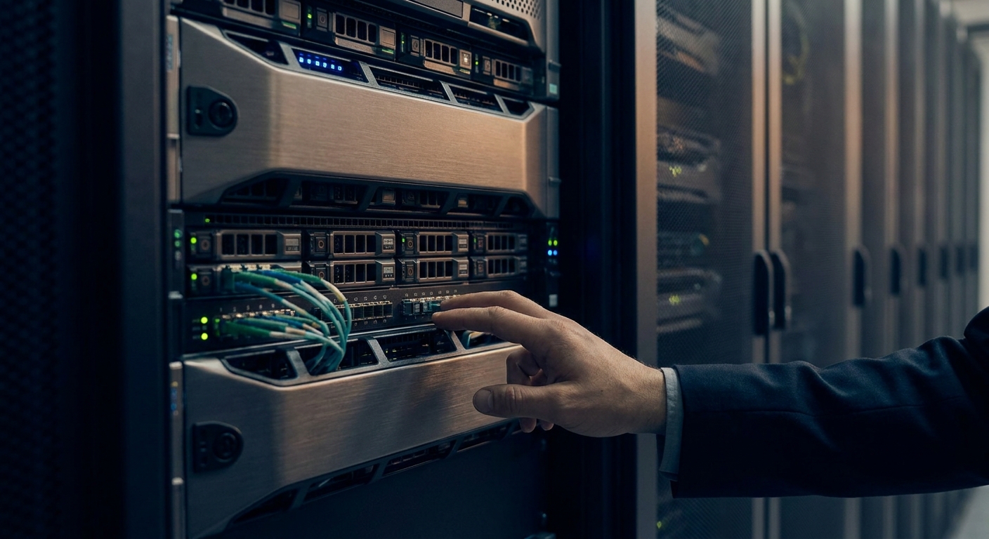 Server rack processing API requests