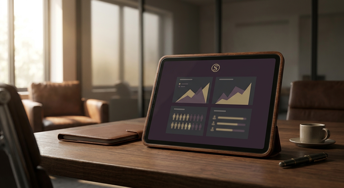 A digital sales proposal generated by CPQ software viewed on a tablet.