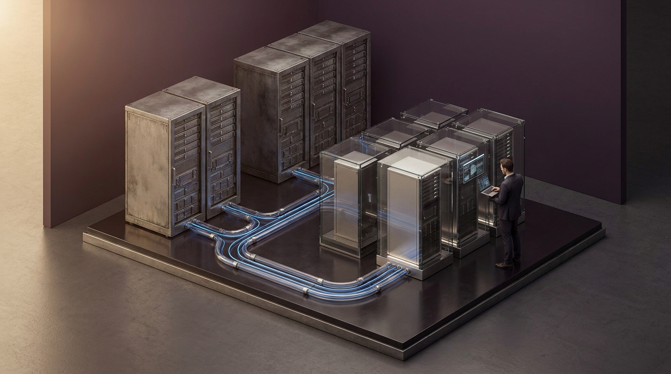 Agentic overlays connecting legacy servers to modern AI systems